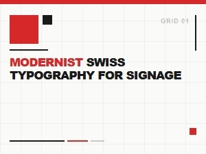 Replacing Signage with Modernist Swiss Typography